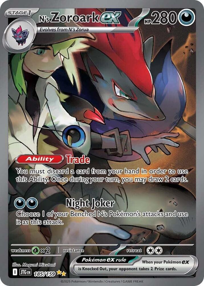 N's Zoroark ex 185/159 JTG