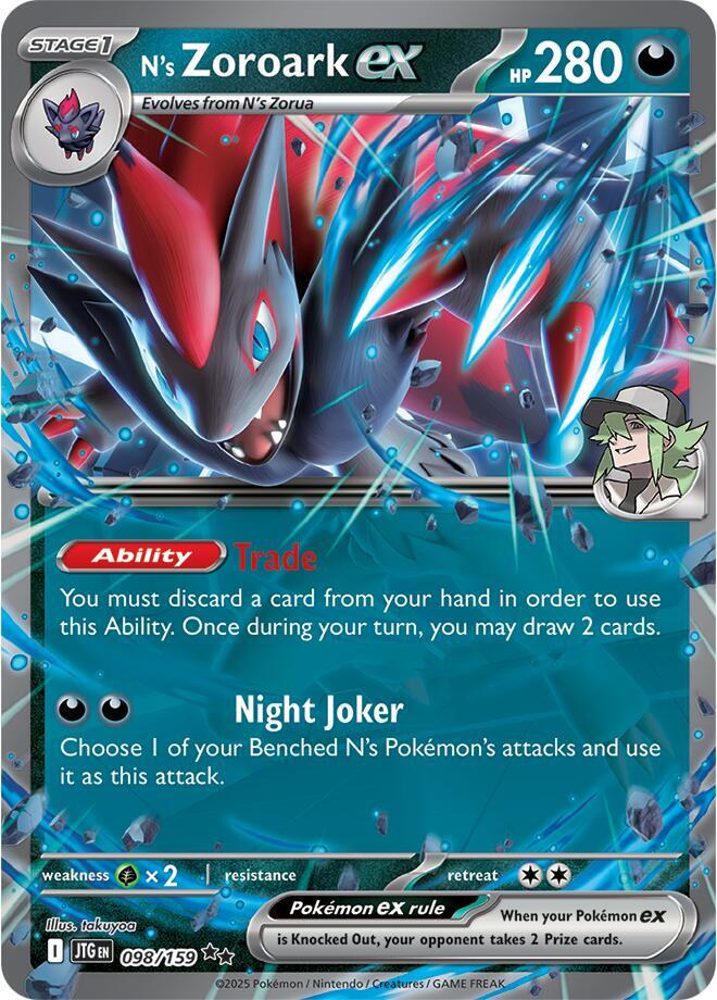 N's Zoroark ex 098/159 JTG