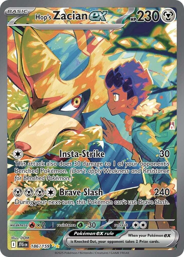 Hop's Zacian ex 186/159 JTG