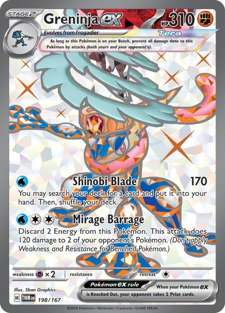 Greninja ex 198/167 TWM