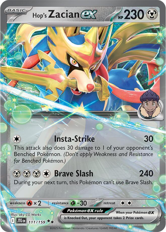 Hop's Zacian ex 111/159 JTG