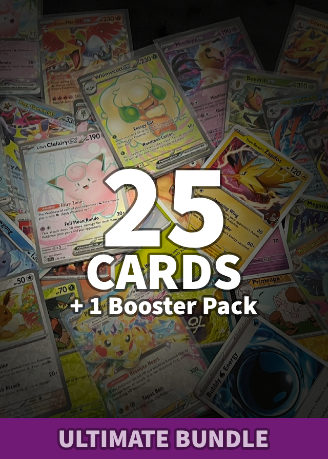 25 Card ULTIMATE Pokémon Bundle + Pack