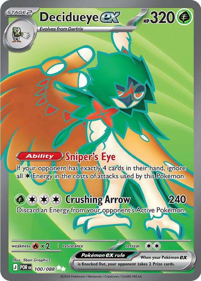 Decidueye ex 100/088 POR